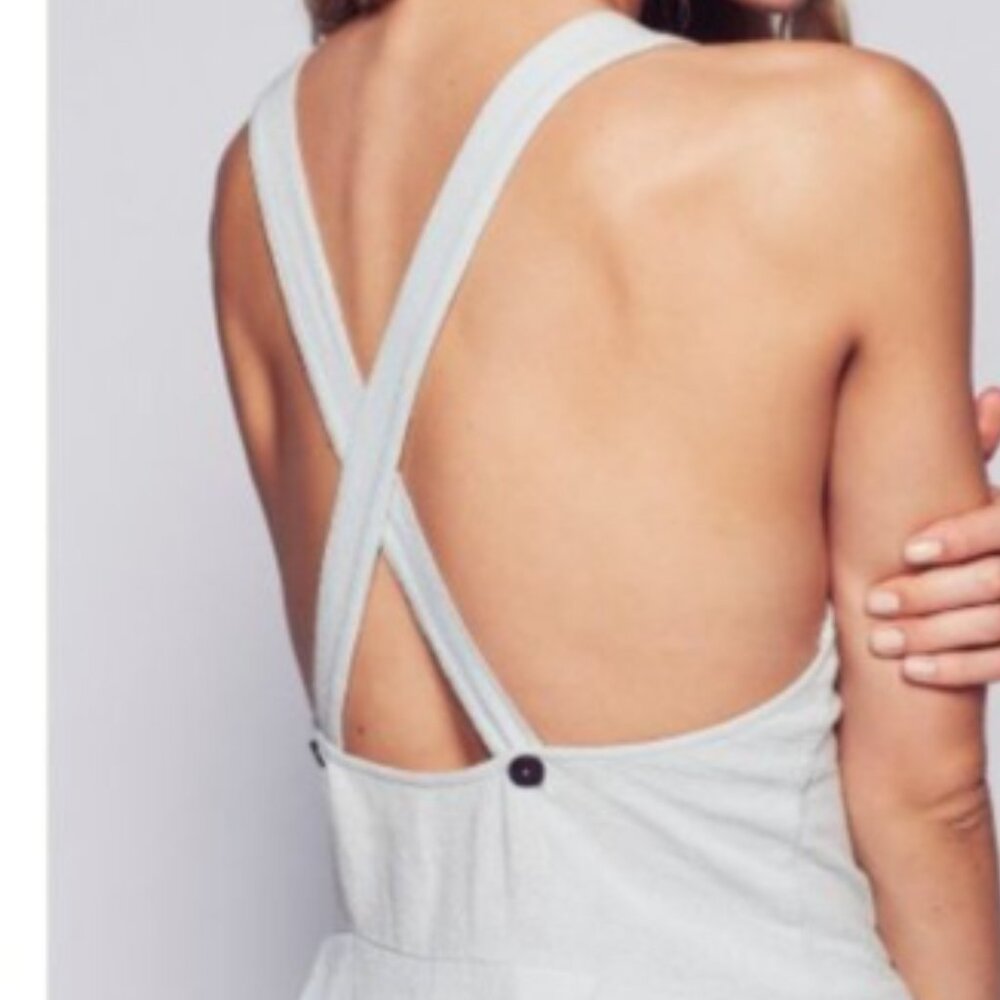 Free People Moonrise Romper XS Rust Color Women's Wide Leg - Picture 6 of 15